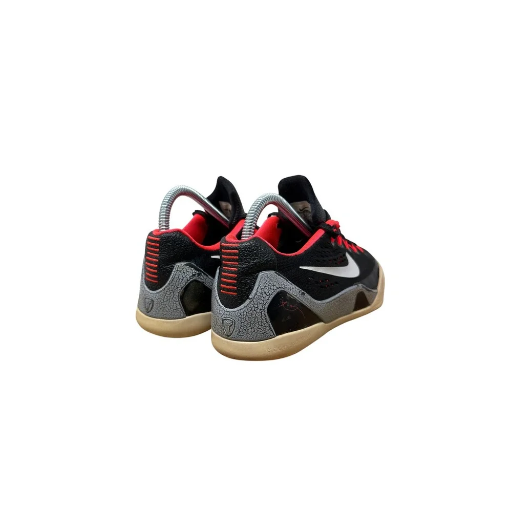 Nike Kobe 9 EM Low Black Laser Crimson Kids 5Y Basketball Shoes 653593-001